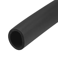 sourcing map 1m Rohrisolierung Schaumstoff, Durchmesser 30mm Isolierstärke 5mm Heizungsrohr Verkleidung für Fitnessgeräte, Rohre, Handhaben (Schwarz)