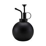 Gießkannen Retro-Edelstahl-Gießkanne, Schwarze Metall-Sprühflasche for Garten- und Heimbewässerungswerkzeug