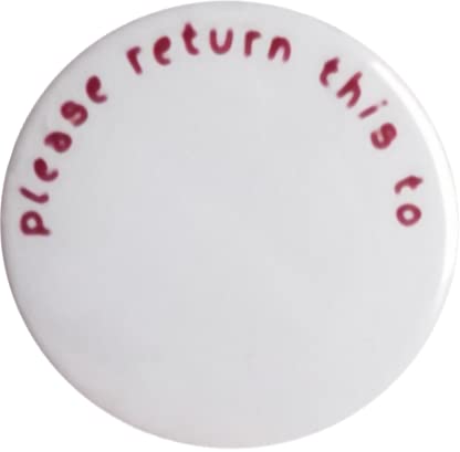 Clothing labels (PLEASE RETURN THIS TO) - reusable clothing tags for pinning on jackets and outerwear - pack of 12 (standard, 1.25