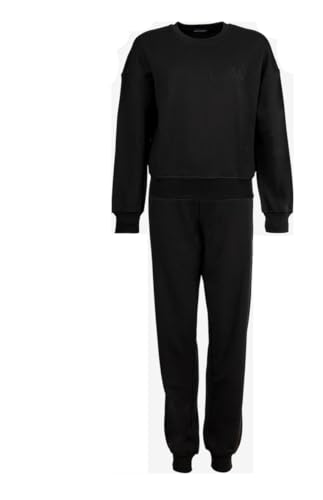 Emporio Armani Survêtement en tissu éponge pour femme Noir M, Noir, M