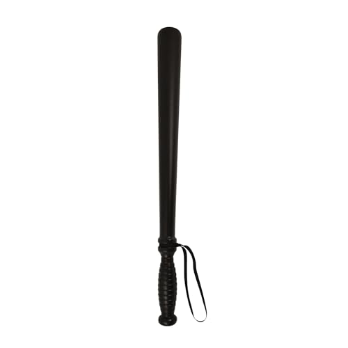 RockParty Large Police Baton with Grip - One Size, Black - Policeman Weapon Police Costume Accessory