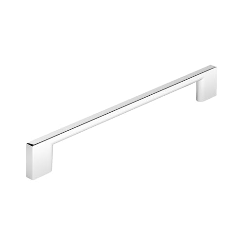 Image of Richelieu Hardware BP8160192140 Armadale Collection 7 9 /16-inch (192 mm) Center-to-Center Chrome Modern Cabinet and Drawer Pull Handle for Kitchen, Bathroom, and Furniture