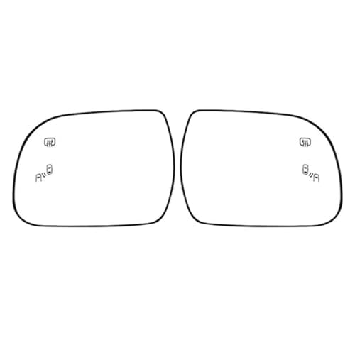 Miroir chauffant Toyota Sienna 2011-2019 avec détecteur d'angle mort intégré