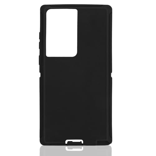 Replacement TPE Rubber Outer Skin Compatible with Otterbox Defender Case for Samsung Galaxy S22 Ultra Black