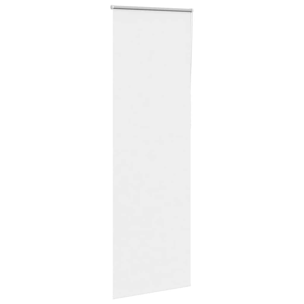 Roleta zaciemniająca, biała, 70 x 210 cm, z poliestru, szerokość materiału 65,7 cm, z ochroną przed wzrokiem, ochrona przed wysoką temperaturą, nieprzejrzysta, zaciski Klemmfix, bez wiercenia