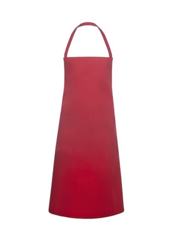 Karlowsky BLS 3 PURE Latzschürze BASIC, 65% Polyester/35% Baumwolle, Rot, Einheitsgröße