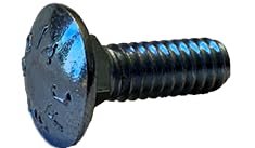 #10-32 X 5/8" Carriage Bolts/Fully Threaded/Steel/Zinc (Quantity: 6000)