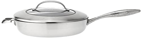 Sauteuse SCANPAN CTX 32 cm avec couvercle en argent, l'inox haut de gamme durable - 3