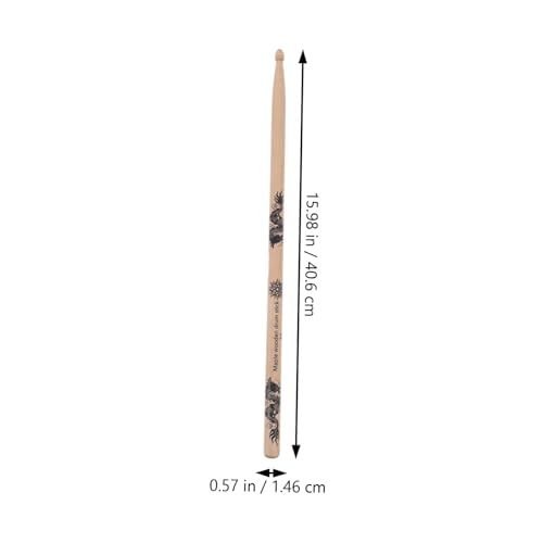 Baquetas para batería Yardwe de madera 40.6 cm miniatura 2