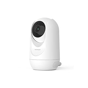 Momcozy Babyphone Kamera BM01 (Nicht kompatibel Babyphone BM03), 1080P HD-Auflösung, PTZ-Zoom, Temperaturerkennung, Klare Nachtsicht, 2-Wege-Audio,Wiegenlied, einfach anzuwenden