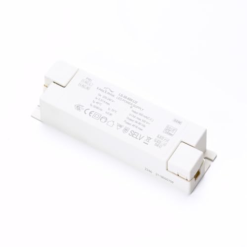EAGLERISE LED Power Supply Driver LS-50-600 LI2 Elektronischer Transformator 56-80Vdc 48W 600mA CC SELV weiß