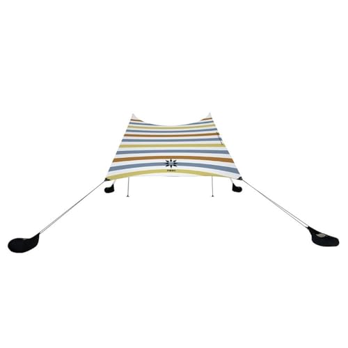 Image of Neso Grande Portable Beach Tent Sun Shelter - Lightweight Beach Shade Canopy - Easy Setup for Family Outings - Patented Reinforced Corners - UPF 50+ Sun Protection - 7ft Tall, 9 x 9ft