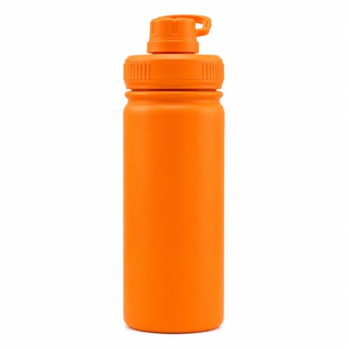 Image of 800ml Stainless Steel Double Wall Water Bottle | Wide Mouth Leakproof Sports Sipper with Spout Lid | Reusable Drinking Bottle for Gym, Office, Travel, Camping, Hiking & Outdoor | Pack of 1