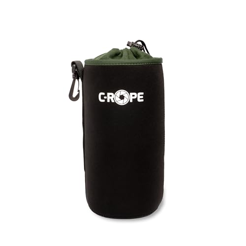 C-Rope Neopren Objektivbeutel mit Fleece-Fütterung, Objektivköcher für Objektive und Kamerazubehör, Größe XL