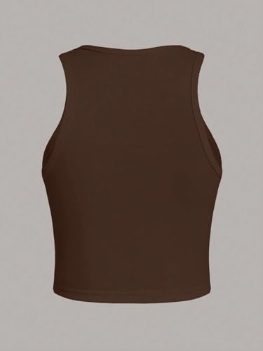 Image of Toochki Tops for Women Crop Top for Women's Tank Activewear Tee Sports Casual Work Out Wear Round Neck Cotton Camisole Pack of 2