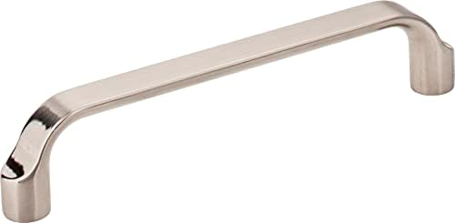 Elements 239-128SN Brenton Collection 128mm Center Scroll Cabinet Pull, Satin Nickel Finish