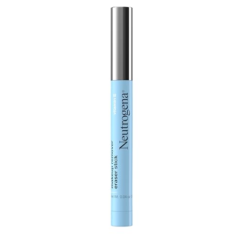 Kenvue Neutrogena Makeup Remover Eraser Stick with Vitamin E, Easy-to Use & Travel-Friendly Makeup Removing Gel Pen for On-the-Go Touch-Ups of Stray or Smudged Eyeliner, Lipstick, & More, 0.04 oz