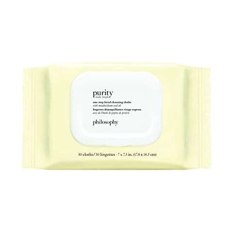 philosophy purity made simple biodegradable cleansing cloths | make up remover wipes Cover