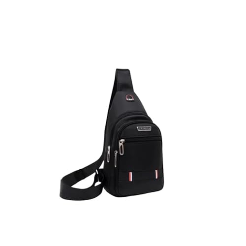 Bolso de hombro de poliéster para hombre negro SCHIK, bandolera cruzada para viaje y outdoor