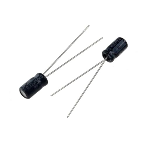 Condensateur électrolytique radial 0.22uF 50V pour réparation électronique - Lot de 20