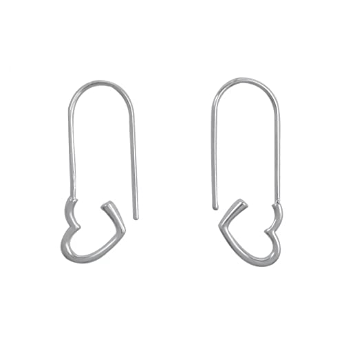 Boucles d'oreilles coeur en argent sterling 925, bijoux de mariage raffinés
