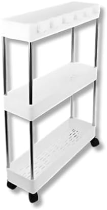 Prateleira Organizadora Multiuso com Rodinhas Empilhável e Compac...