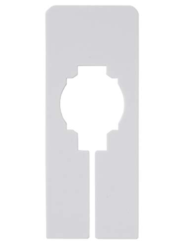 NAHANCO QSDWBLANK100, White Rectangular Clothing Size Dividers, Blank, Kit of 100