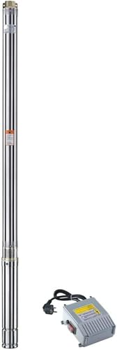 CHM GmbH® Brunnenpumpe 2,5 Zoll 750 Watt 11 Bar 2800 L/h Pumpe Zisterne 5% sandverträglich