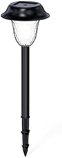 Whousewe Solar Garden Lights Outdoor, LED Solar Lights Outside Solar Powered IP66 Waterproof Garden Path Lights Decoration for Patio Driveway Pathway Walkway 1 Pack