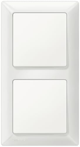Interruptores Siemens 5TA2156 con marco blanco titanio de alta durabilidad para empotrar