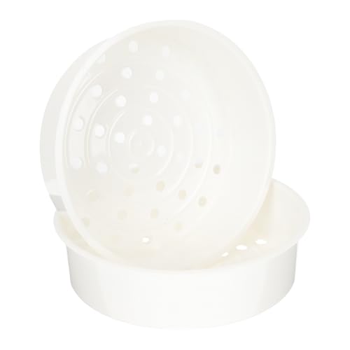 BESPORTBLE 2 pièces Panier Vapeur Plastique Multifonction pour Cuiseur à Riz Lot de Inserts Empilables Résistants Support Vapeur pour Cuisson Saine des Légumes et Fruits