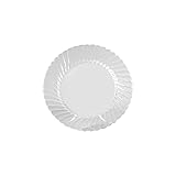 WNA CW9180 Classicware Plates, Plastic, 9 Inch Diameter, Clear, Medium, 18 Per Bag (Case of 10 Bags)
