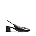 DREAM PAIRS Women's Low Chunky Heels Slingback Square Toe Block Dress Shoes Closed Toe Comfortable Wedding Work Pumps,Size 7,Black,SDPU2427W