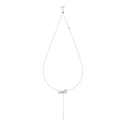 Swarovski Lifelong Bow Necklace and Bracelet Jewelry Collection, Clear Crystals, Rhodium Finish3