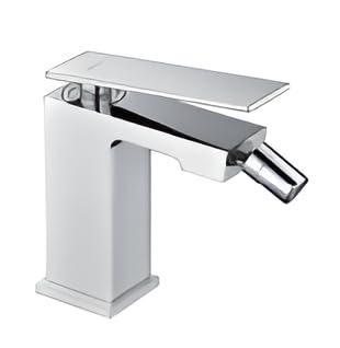 Grifo Monomando IMEX PISA para Bidé Moderno Cuadrado – Acabado Cromado Brillante, Caño Orientable, 130 mm de Altura – Fácil Instalación, Diseño Minimalista