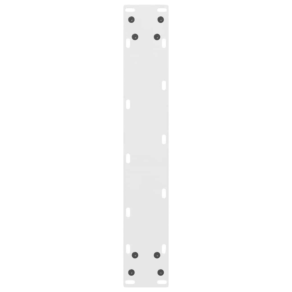 vidaXL Patas para Mesa de Bar Blancas (2 Unidades, 40 x 110-111 cm, Acero)