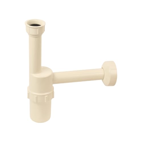 Image of Bluestar Heavy PVC Wash Basin Bottle Trap | Anti-Odor Sink Waste Trap | Includes Wall Pipe & Flange | Easy to Clean | Rust Proof