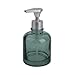 KOOK TIME Dispenser sapone bagno FRASCO | Dispenser sapone liquido da bagno o cucina in vetro trasparente | Dispenser bagno | Materiale: Vetro Capacità: 320 ml Misure: Dia. 8x16cm. Verde