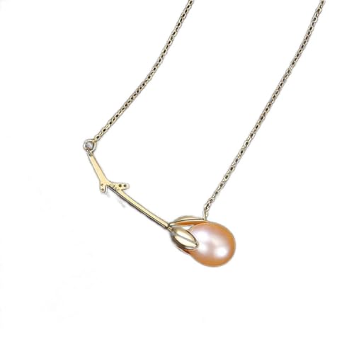 Collier perle d'eau douce argent 925 anti-ternissement pour femme