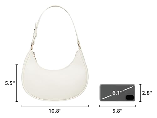 Image of Barabum Small Shoulder Bag for Women Crescent Purse Y2K Trendy Clutch Handbags