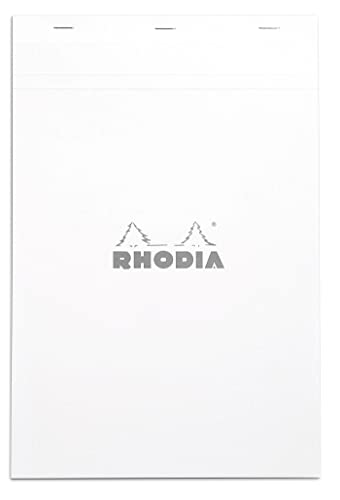 Rhodia 19601C Notizblock geheftet, liniert mit Rand, 80g, DIN A4...