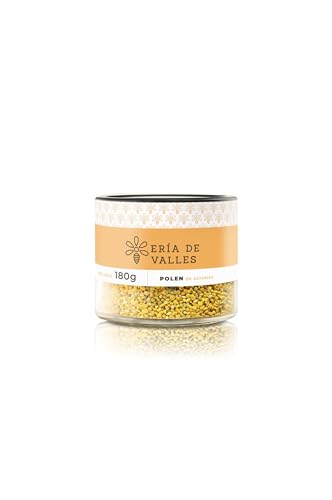 Ería de Valles – Polen de Flores de Asturias 100% Natural – Alto Contenido en Proteínas y Vitaminas – Crudo, Sin Procesar – Ideal para Desayunos, Ensaladas y Postres – 180 g