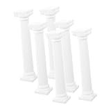 OFFSCH 6pcs Roman Column Model Wedding Decorations Ornament Resin Crafts Wedding Roman Column DIY Roman Column Greek Column Figure Pillars Decorations Photo Prop Party Decor