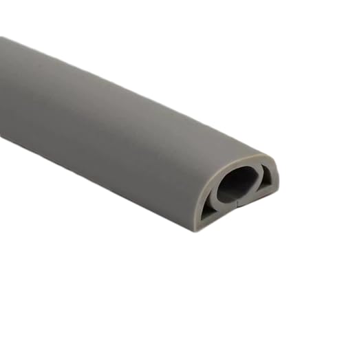 LYUCAYHQ Kabelabdeckung Boden 100 cm, Kabelschlauch, Kabelkanal Aussenbereich, Kabelbrücken, Überfahrschutz für Kabel, Kabelkanal Schwarz, Kabelschutz Aussenbereich(Gray,100*2*1cm/39*0.8*0.4in)