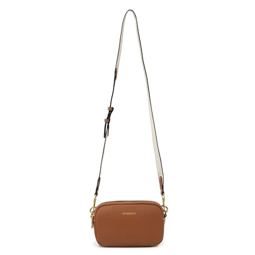 Image of Miraggio Beck Crossbody Bag With Adjustable & Detachable Wide Sling Strap | Solid Sling Bag