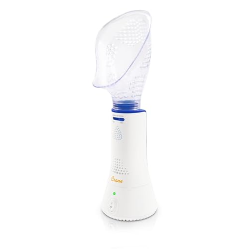 Crane Corded Personal Steam Device for Sinus, Congestion, & Cough Relief, Vapor Pad Compatible, White, 30 ml