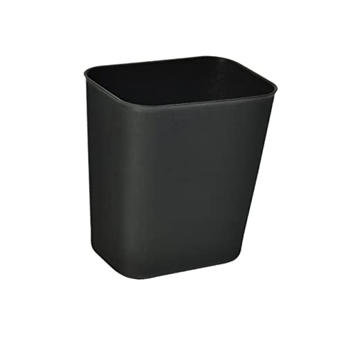 Caneca de basura rectangular negra 14L 2 piezas