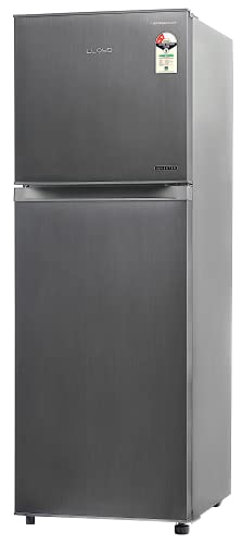 Image of Lloyd 272 L 2 Star Inverter Frost Free Double Door Refrigerator (GLFF282EDST1PB, Dark Steel)