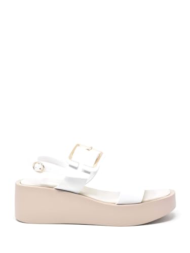 Sandales compensées femme blanc Cd921774 anti-fatigue pour pieds sensibles