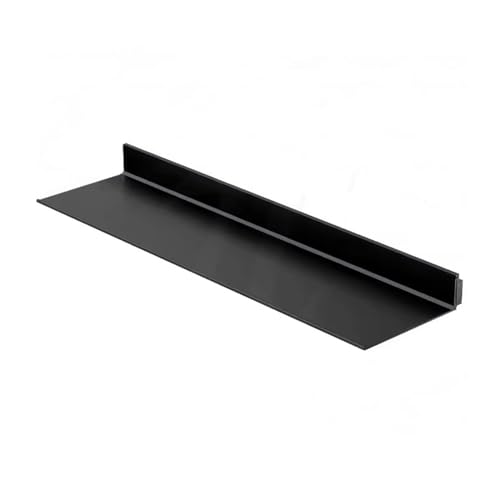 Étagères murales en métal étagère flottante noire en aluminium 80x27 cm